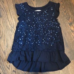 Abercrombie blue sequin top | girls